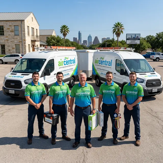 Air Central team - Austin's trusted indoor air quality professionals serving Central Texas since 2014