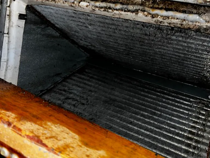 Before uv-c light installation — Air Handler Coil