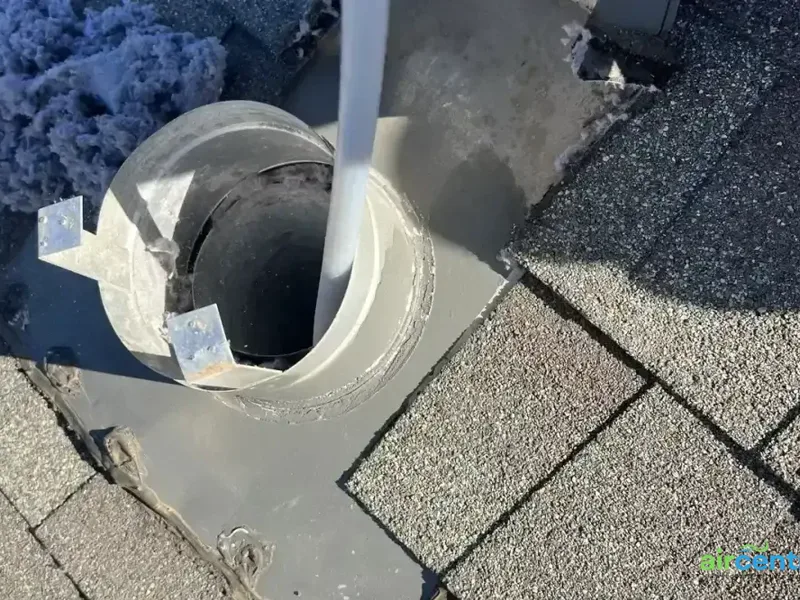 After dryer vent cleaning — Lint Removal