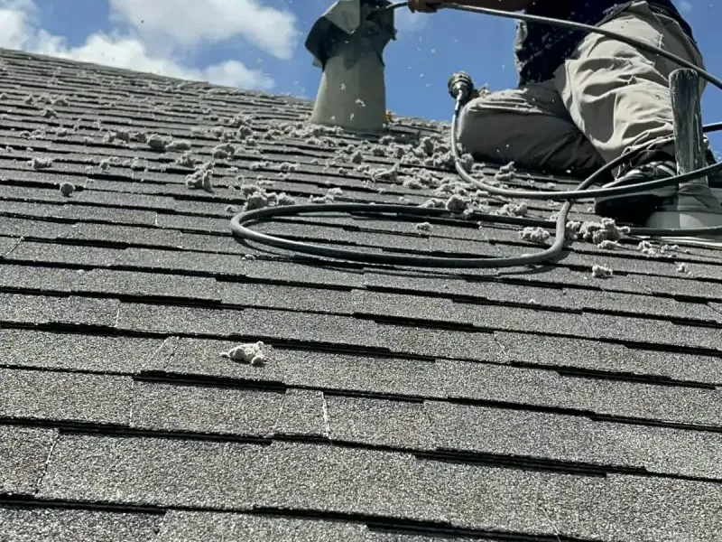 Before dryer vent cleaning — Dryer Vent Line