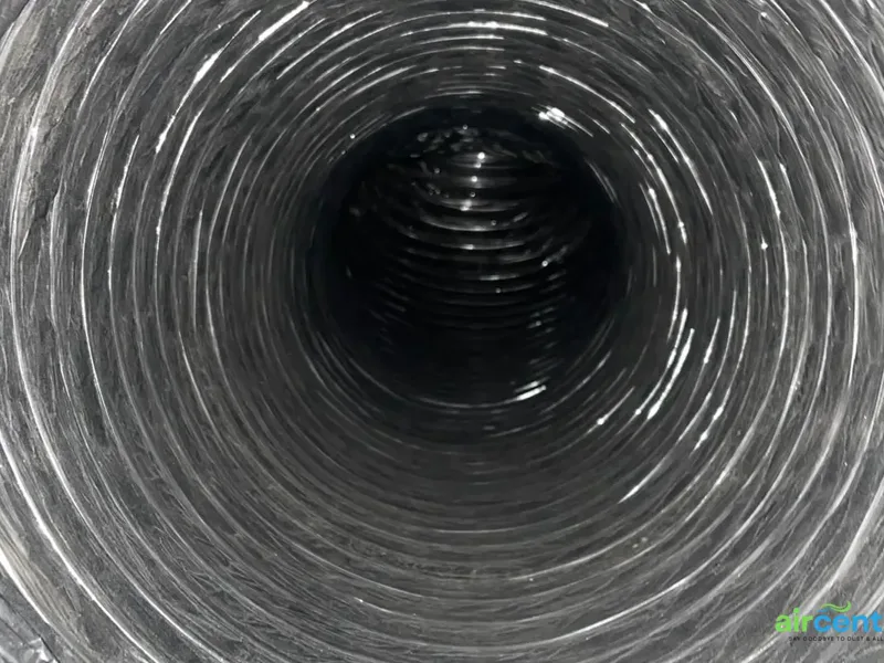 After air duct cleaning + full inspection — Flex Supply Duct
