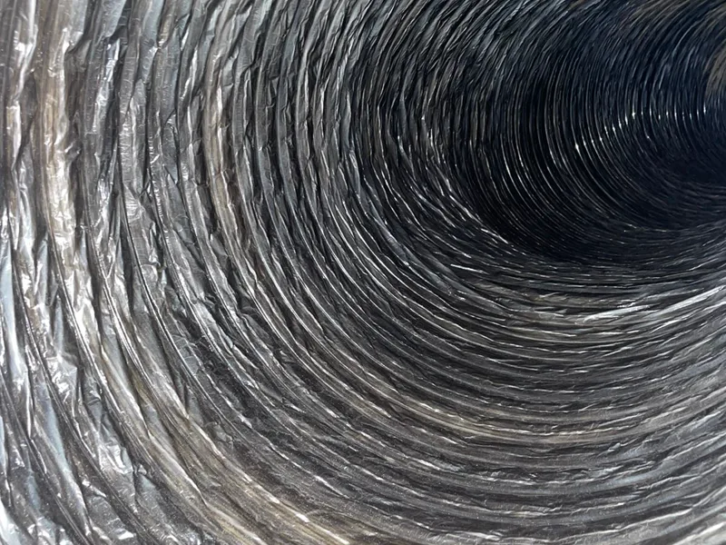 After air duct cleaning + full inspection — Return Flex Duct
