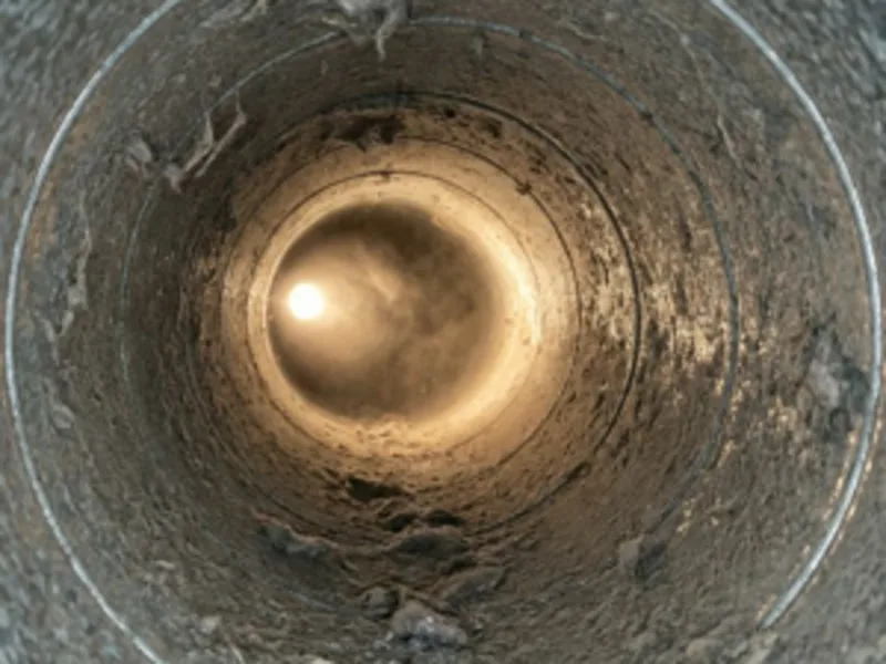 Before air duct cleaning + full inspection — Round Air Duct