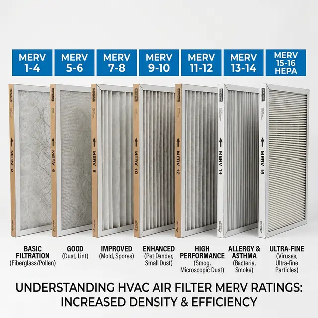 MERV Filter Ratings Explained: Choosing the Right Filter