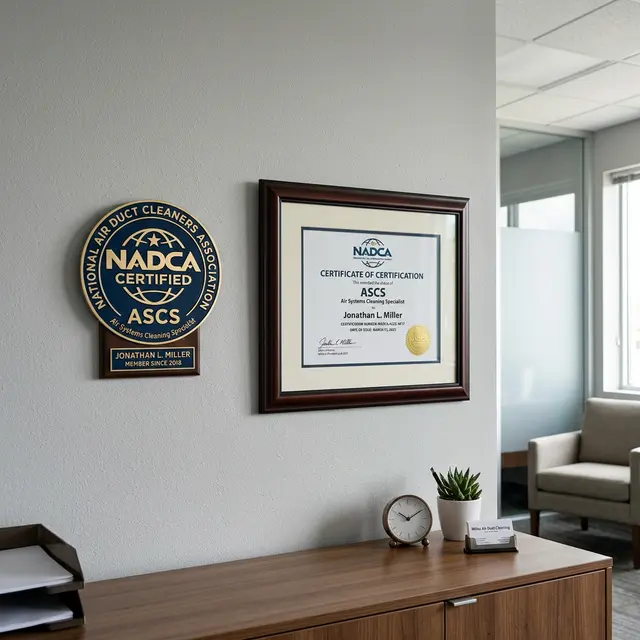What Is NADCA Certification? Why It Matters for Duct Cleaning