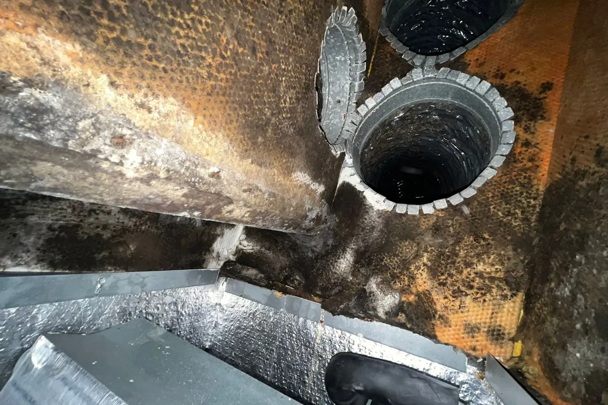 Air Central indoor air quality - plenum in Austin TX