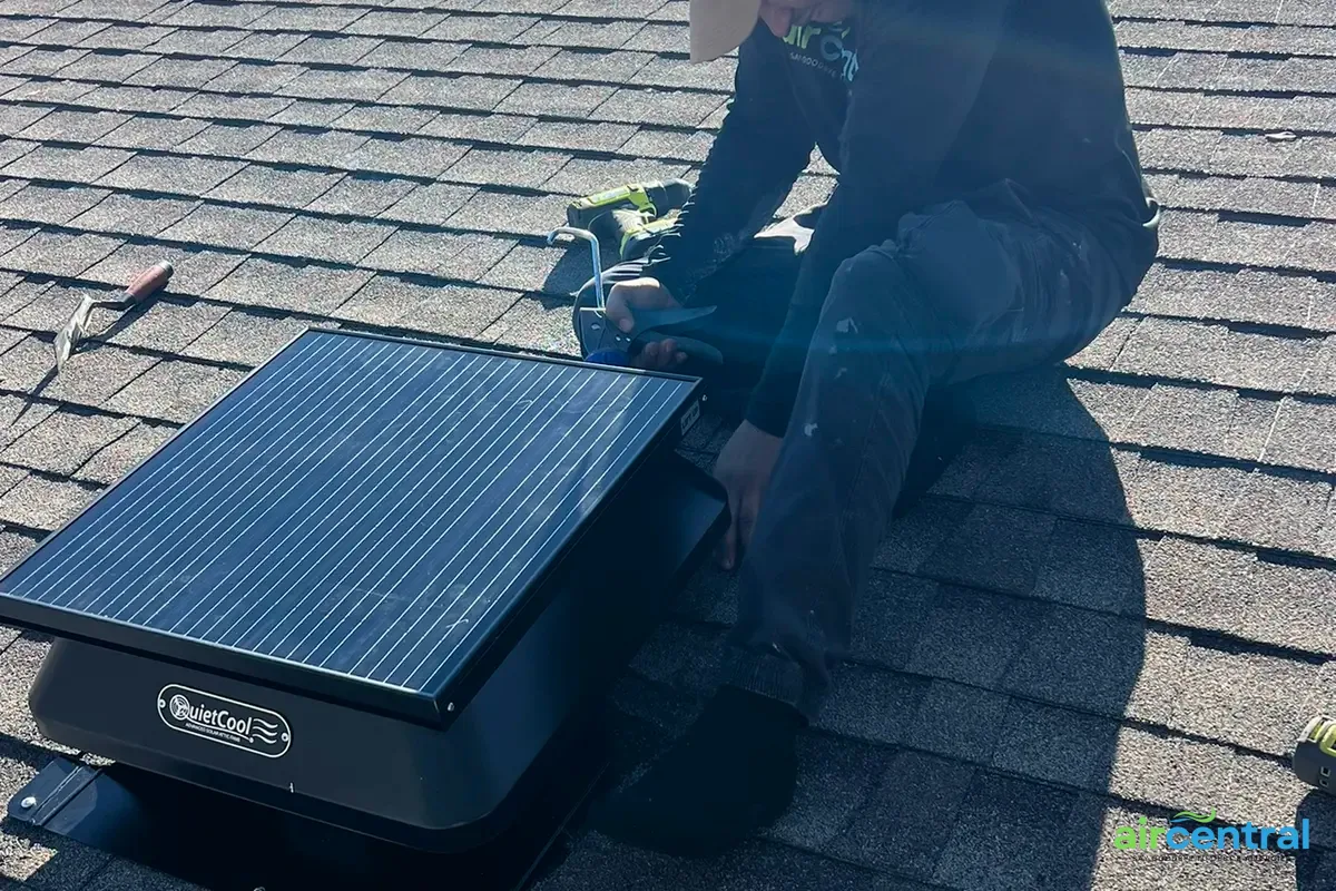 Solar Attic Fan Installation Cost in Austin - Air Central energy efficiency service in Austin TX