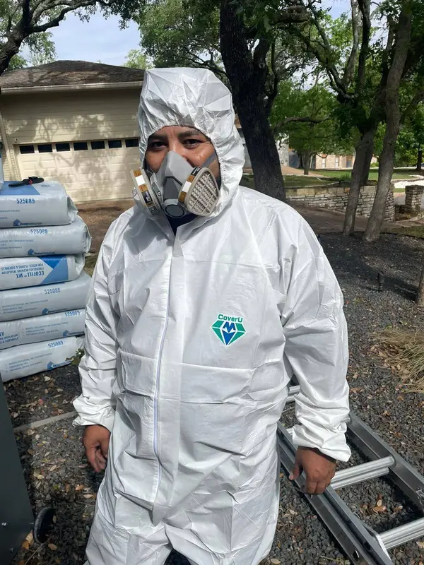 Completed air duct cleaning project