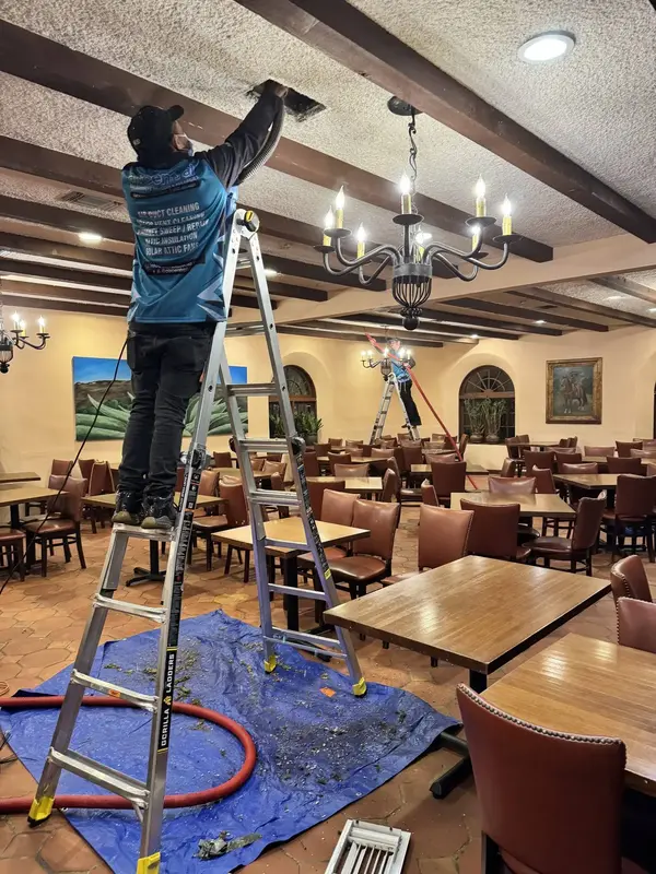 Professional air duct cleaning process